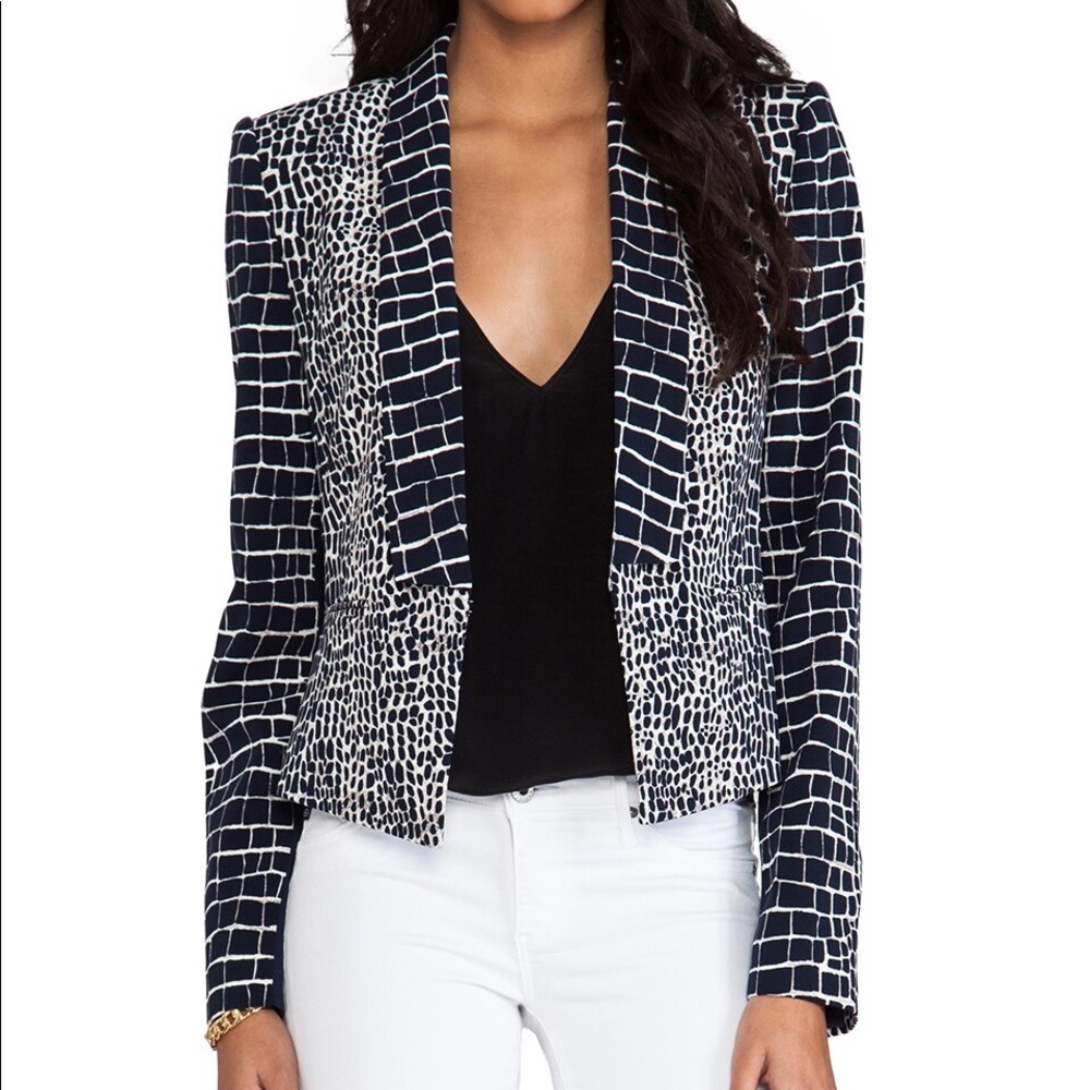 BCBGMAXAZRIA Leeam Blazer NWT // Blue - S